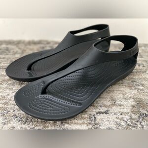 Crocs Sexi Serena Sandals Size 7 Black